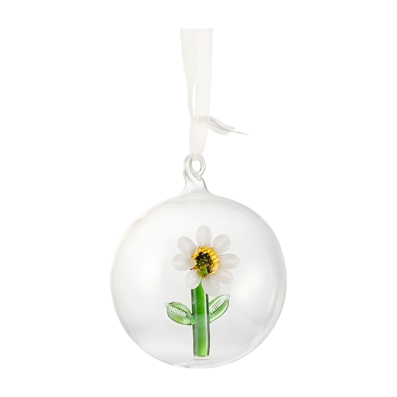 8cm Hand-blown Christmas Glass Ornament Set