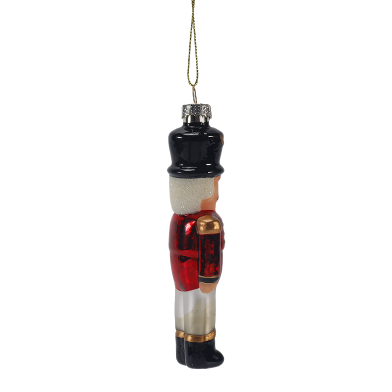 Pininturahan ng Kamay na Blown Glass na mga Ornament ng Pasko