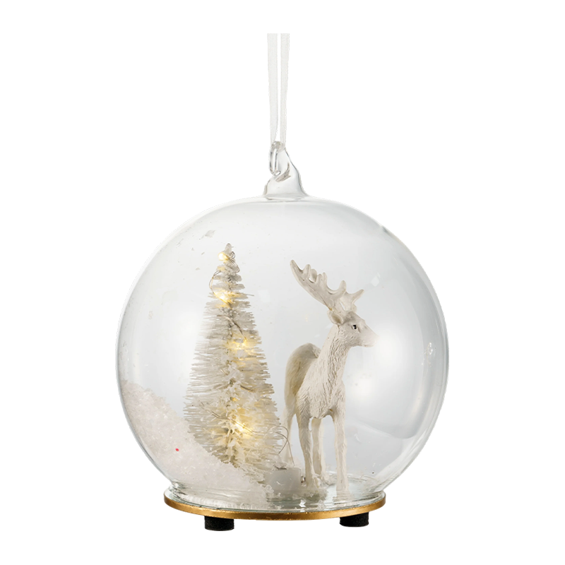 Christmas Glass Ornament Broccoli / Candy Cane / Globe na may Hugis ng Usa
