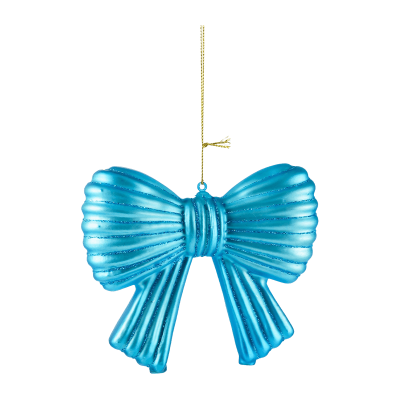 Christmas Glitter Bow Ornament Hanging Dekorasyon