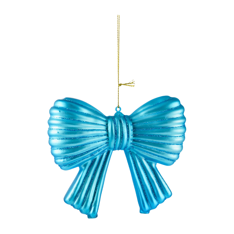 Christmas Glitter Bow Ornament Hanging Dekorasyon