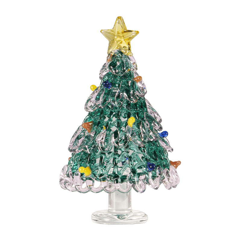 Ornament ng Dekorasyon na Christmas Tree na Salamin sa Kamay