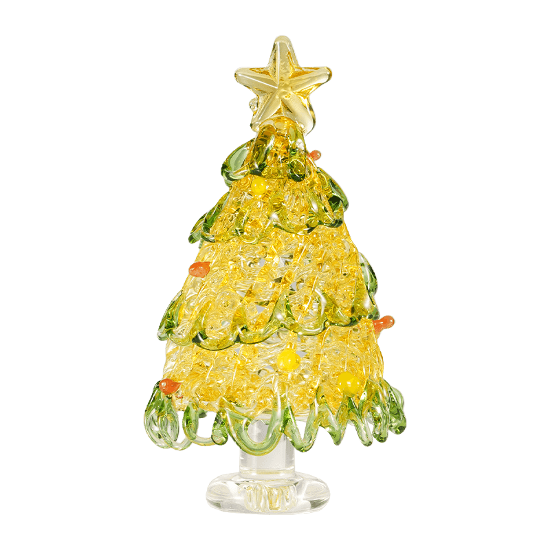 Ornament ng Dekorasyon na Christmas Tree na Salamin sa Kamay