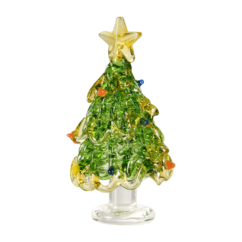 Ornament ng Dekorasyon na Christmas Tree na Salamin sa Kamay