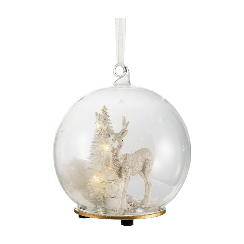 Christmas Glass Ornament Broccoli / Candy Cane / Globe na may Hugis ng Usa