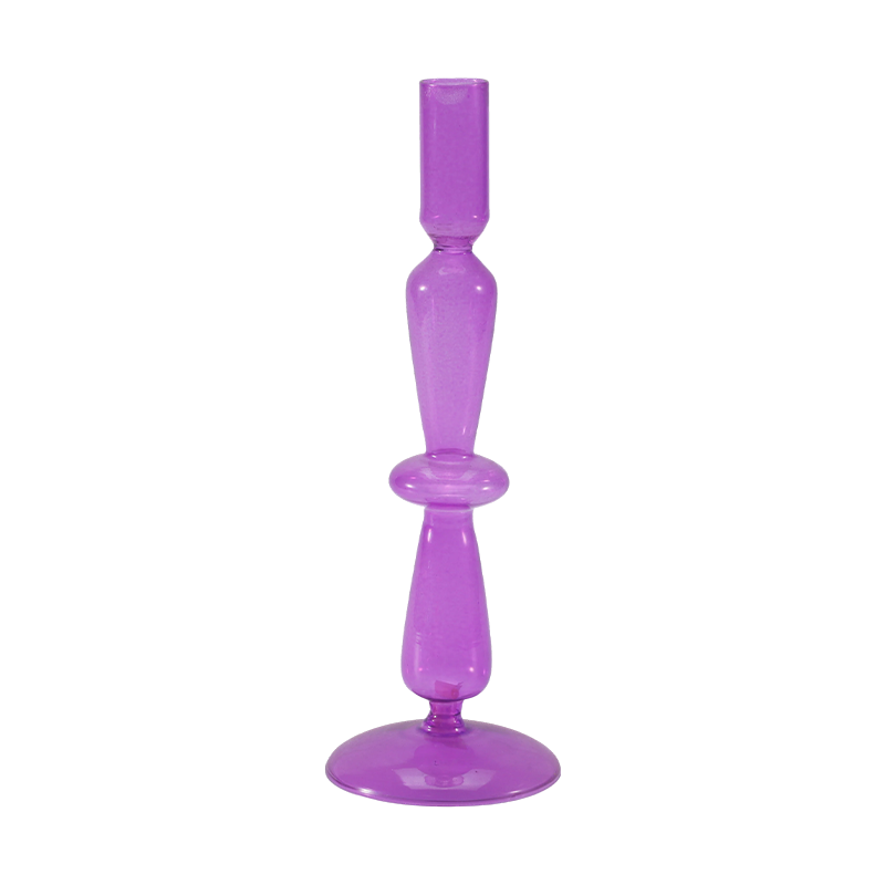 Nakasalansan at Manipis na Glass Candle Holder Collection
