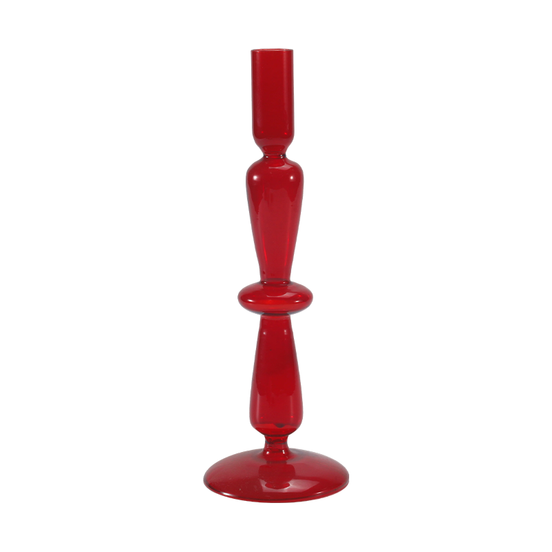 Nakasalansan at Manipis na Glass Candle Holder Collection