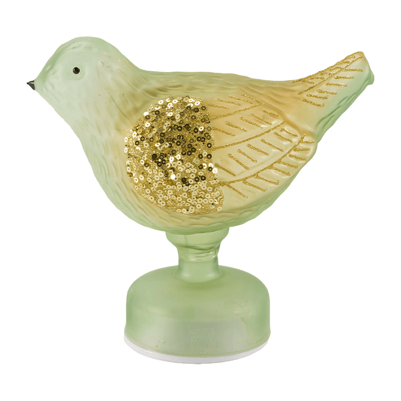 Glitter/Sequin Decorative Bird Tabletop Light (may LED)