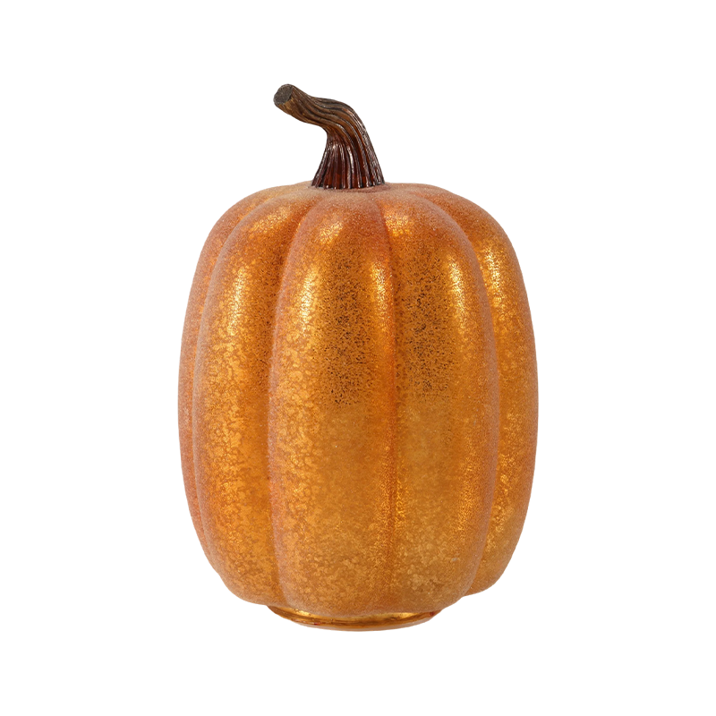 Flocked Pear-shaped Gourd / Metallic Glitter Pumpkin Decor