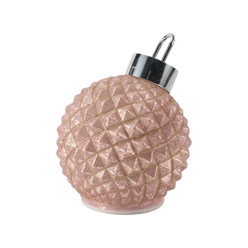 Textured Glass Christmas Bauble (Ribbed / Diamond Quilted Styles)