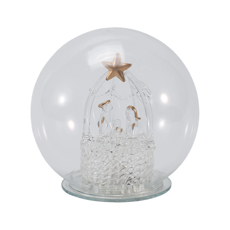 Festive Glass Cloche at Globe Light (Angel / Nativity / Christmas Tree / Deer Forest Styles)