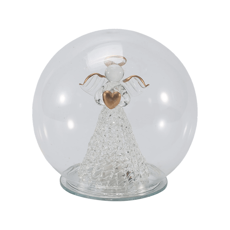Festive Glass Cloche at Globe Light (Angel / Nativity / Christmas Tree / Deer Forest Styles)