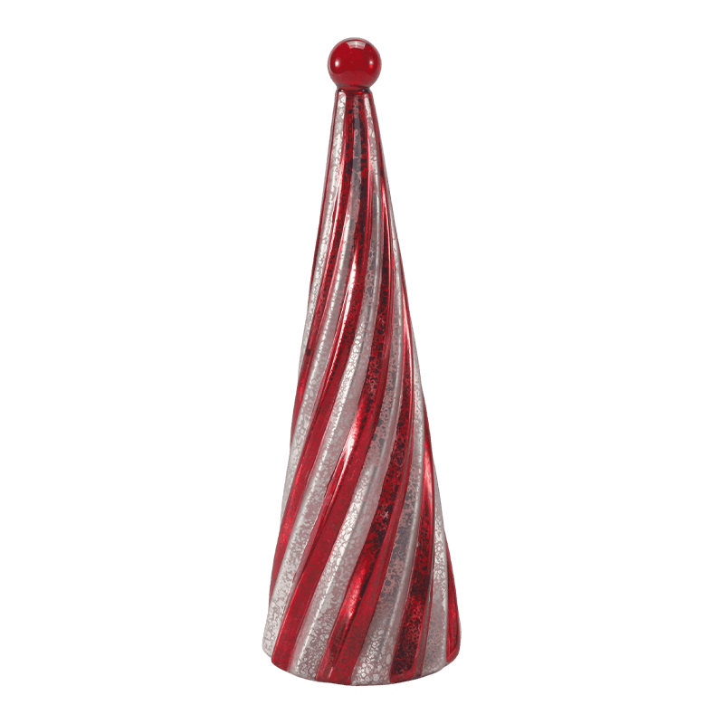 10*20 cm& 10*25cm at 10*30cm Vintage Mercury Glass Swirl Christmas Tree