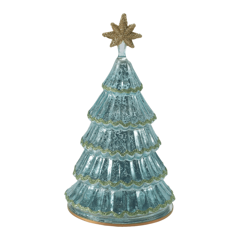 10*20 cm Vintage Mercury Glass Layered Christmas Tree Light