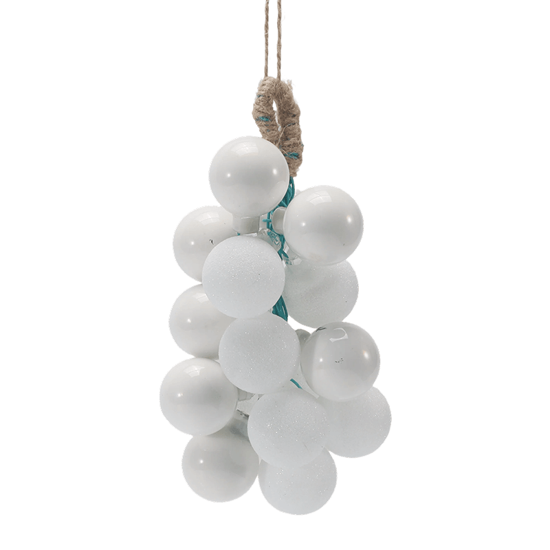 Grape Cluster Glass Christmas Ornament