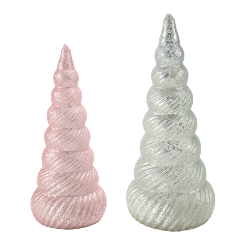 Spiral Textured Christmas Tree Decor