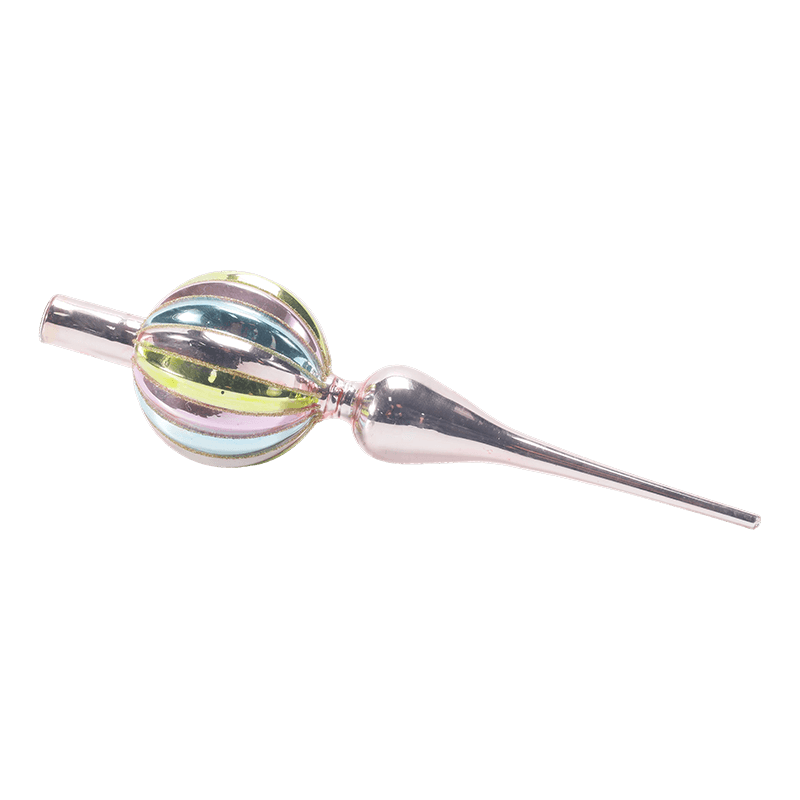 Hand-Blown Glass Christmas Tree Topper