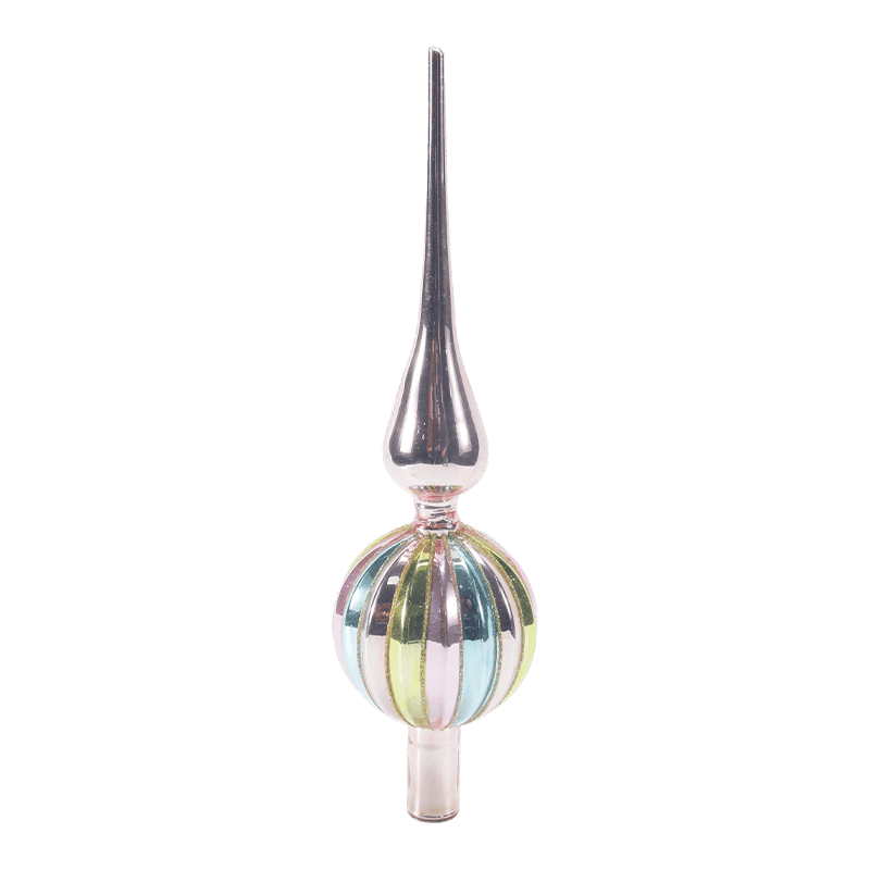 Hand-Blown Glass Christmas Tree Topper