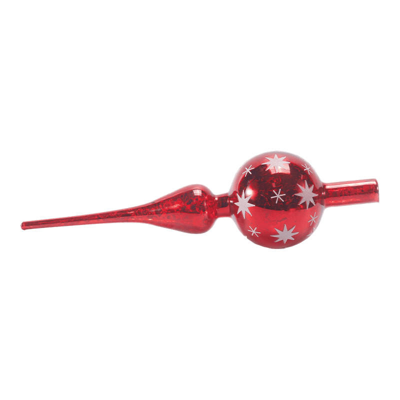 Hand-Blown Glass Christmas Tree Topper