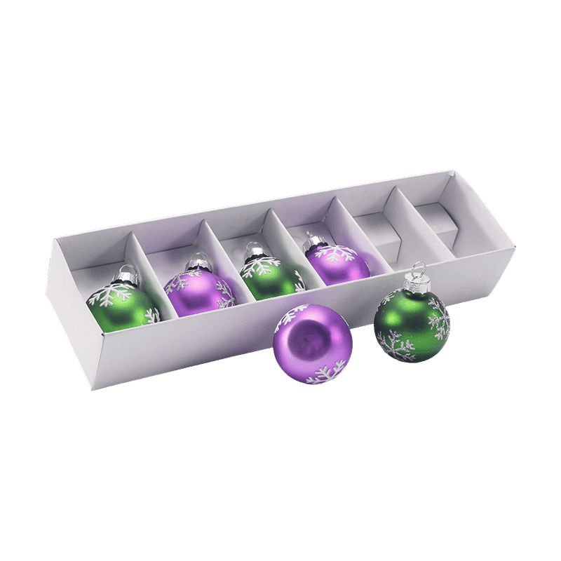 Festive Glass Christmas Ball Ornament Set