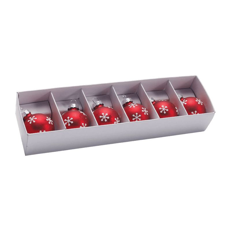 Festive Glass Christmas Ball Ornament Set