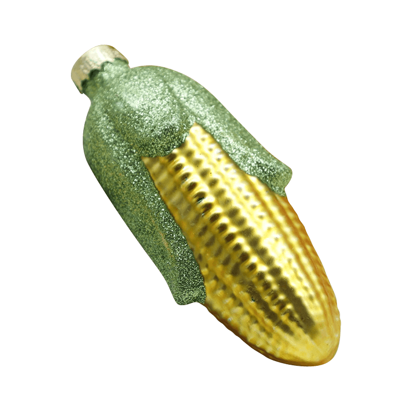 Hugis Gulay na Christmas Glass Hanging Ornaments