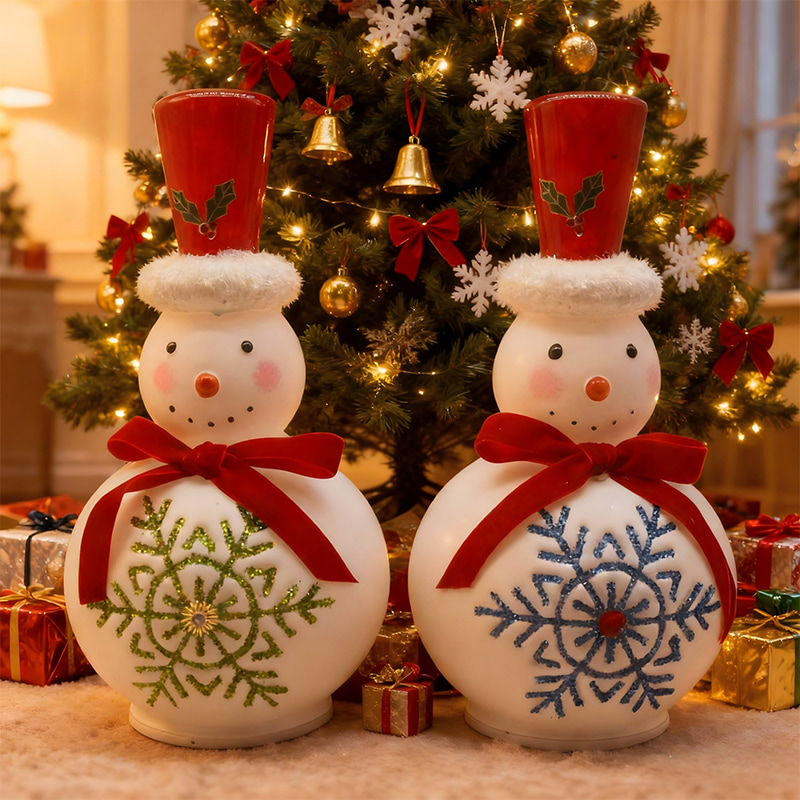 Christmas glass na humantong palamuti