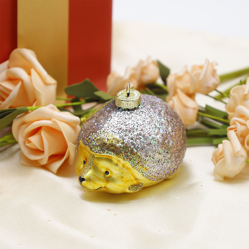 Hugis Hayop na Christmas Glass Ornament Hanging Decor