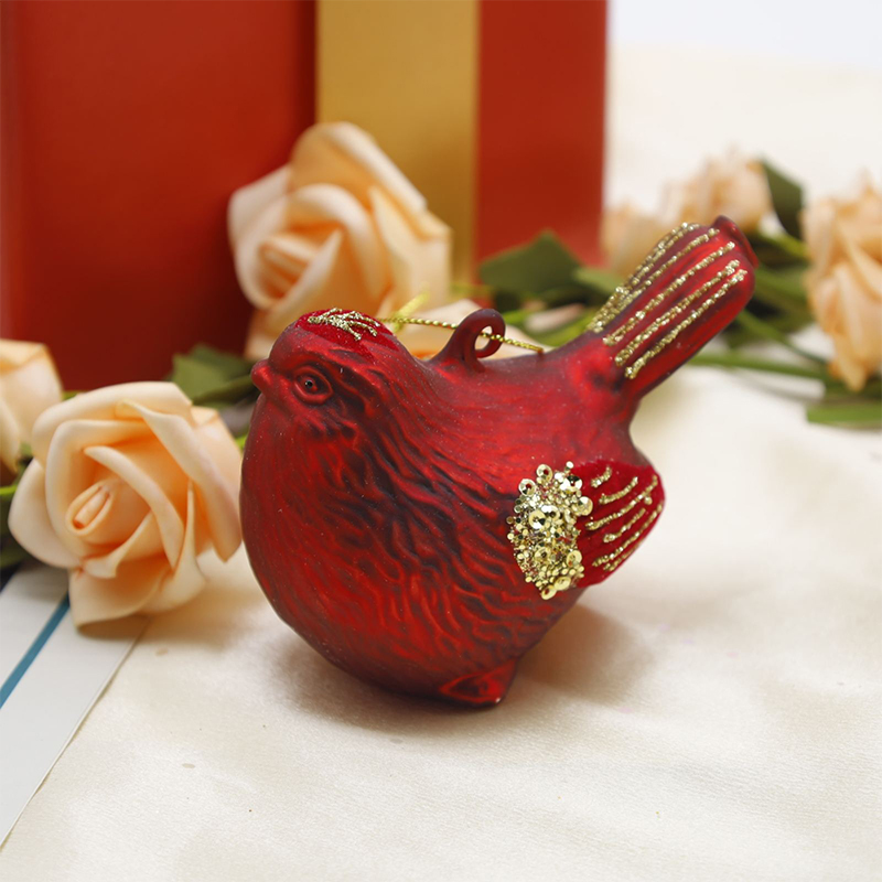 Hugis Hayop na Christmas Glass Ornament Hanging Decor